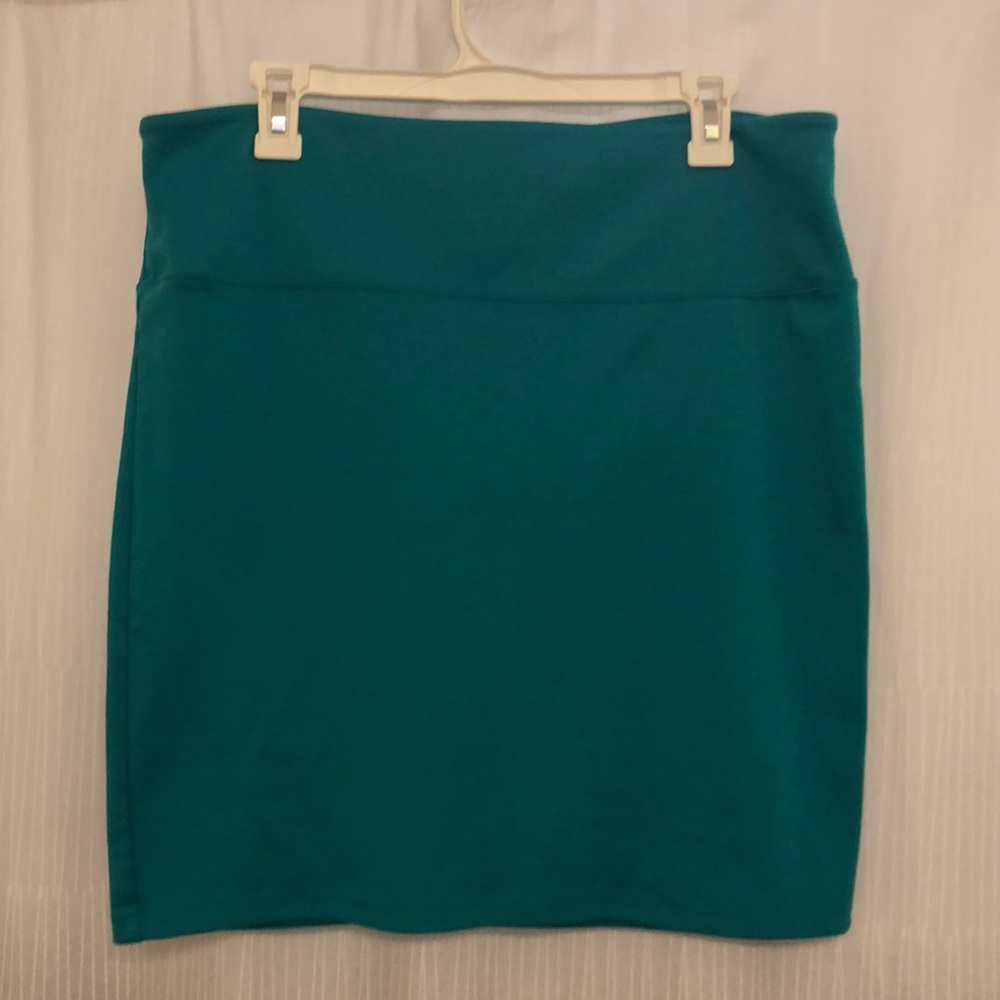 Turquoise skirt